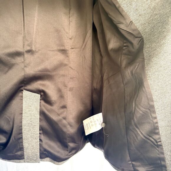 NWT Melissa McCarthy Seven7 Blazer Size M Open Front Gray Pockets Career Office - Picture 14 of 16